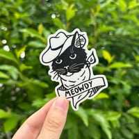 Image 2 of meowdy sticker