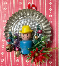 FUN! Vintage Fisher-Price Little People Cowboy Christmas Ornament