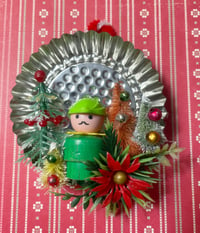 FUN! Vintage Fisher-Price Little People Archer Christmas Ornament