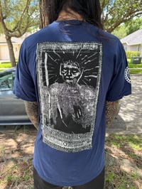 Image 2 of SUPER LIMITED NAVY BLUE INTEGRITY "IN CONTRAST OF SIN" T SHIRT READY TO SHIP