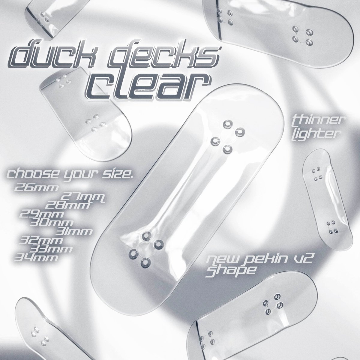 Duck Deck - (Clear 26mm-34mm)