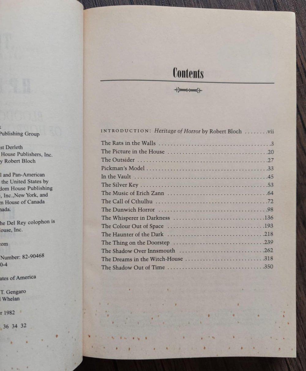 The Best of H. P. Lovecraft: Bloodcurdling Tales of Horror and the Macabre, by H.P. Lovecraft. 1996 