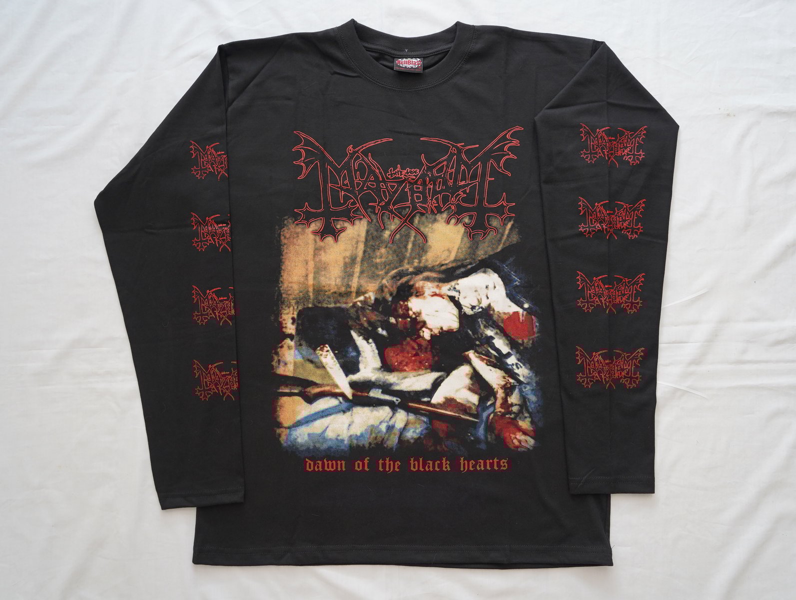 MAYHEM - Dawn of the black hearts Longsleeve shirt (L) Black