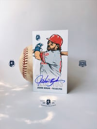 Image 2 of John Kruk auto card/print