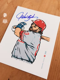 Image 3 of John Kruk auto card/print