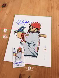 Image 1 of John Kruk auto card/print