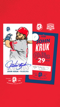 Image 4 of John Kruk auto card/print