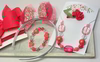 Image 3 of Fuchsia Bow Set