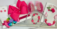 Image 4 of Fuchsia Bow Set