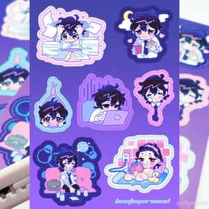 bao saloryman sticker sheet