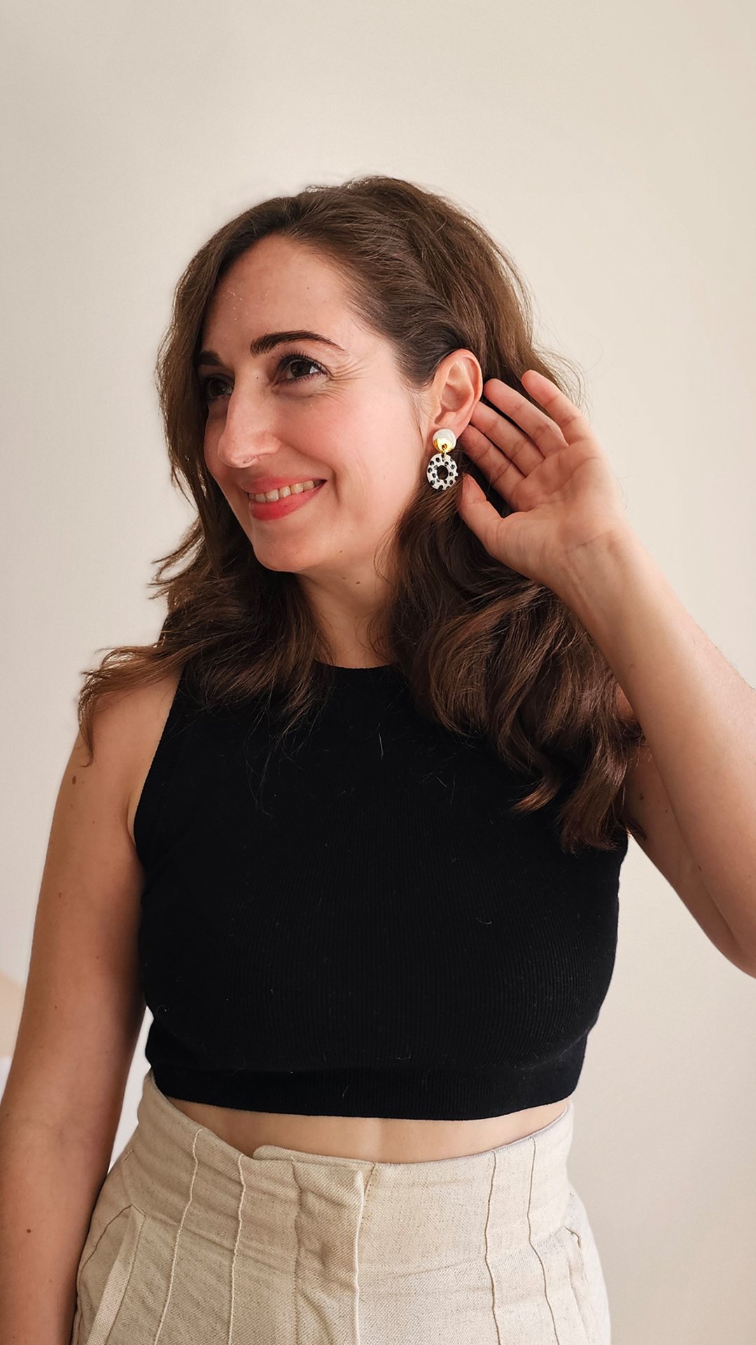 Image of CÉLINE Porcelain Earrings