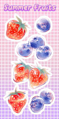 Image 2 of FRUIT STICKERS