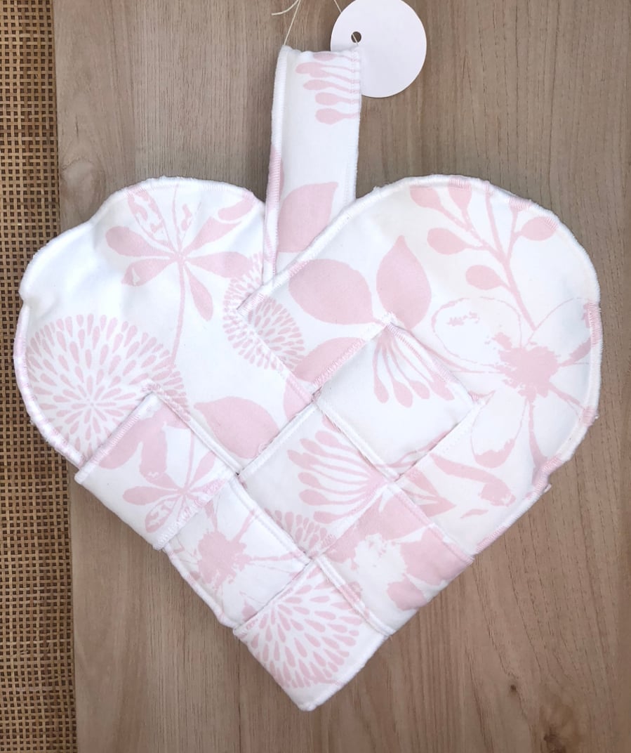 Image of Pink Floral Heart Stocking