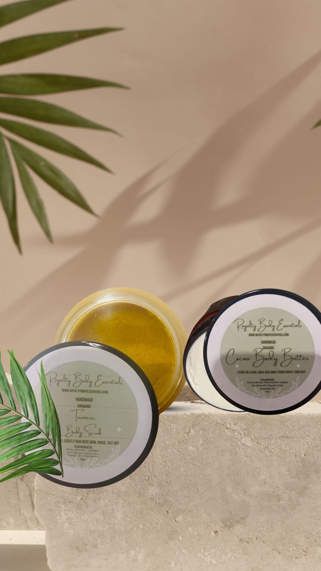 Image of Bundle Cocoa Butter & Turmeric Facial Body Scrub 