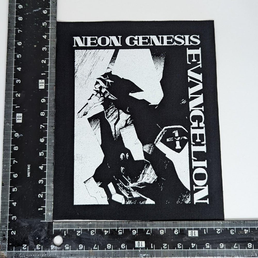 NEON GENESIS EVANGELION canvas sew-on BLACK patch