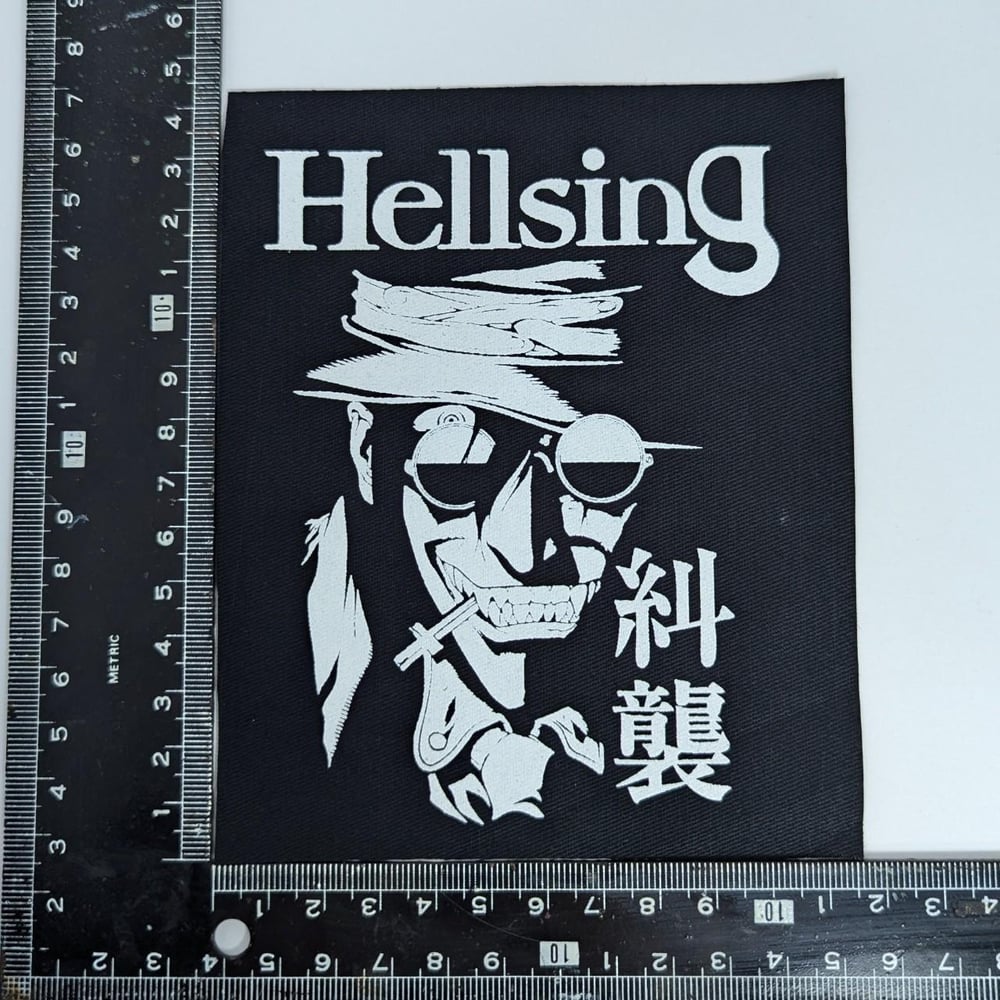 HELLSING canvas sew-on BLACK patch