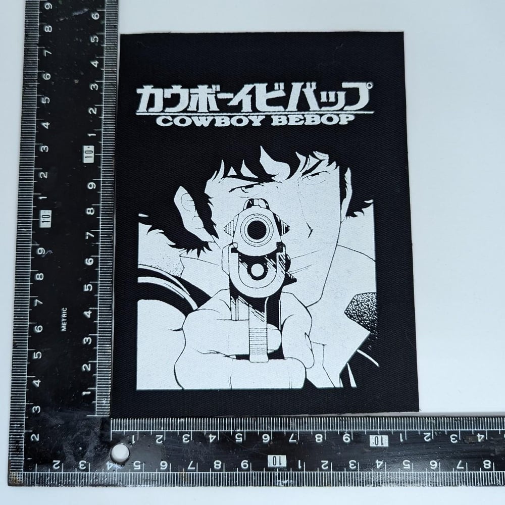 COWBOY BEBOP canvas sew-on BLACK patch