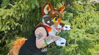 Image 1 of Red Wolf Fursuit Partial