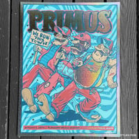 Image 5 of Official Primus Gig Poster - 8.5.24 show - Cuyahoga Falls, OH - Glitter Foil