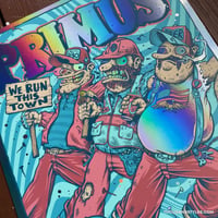 Image 4 of Official Primus Gig Poster - 8.5.24 show - Cuyahoga Falls, OH - Rainbow Foil