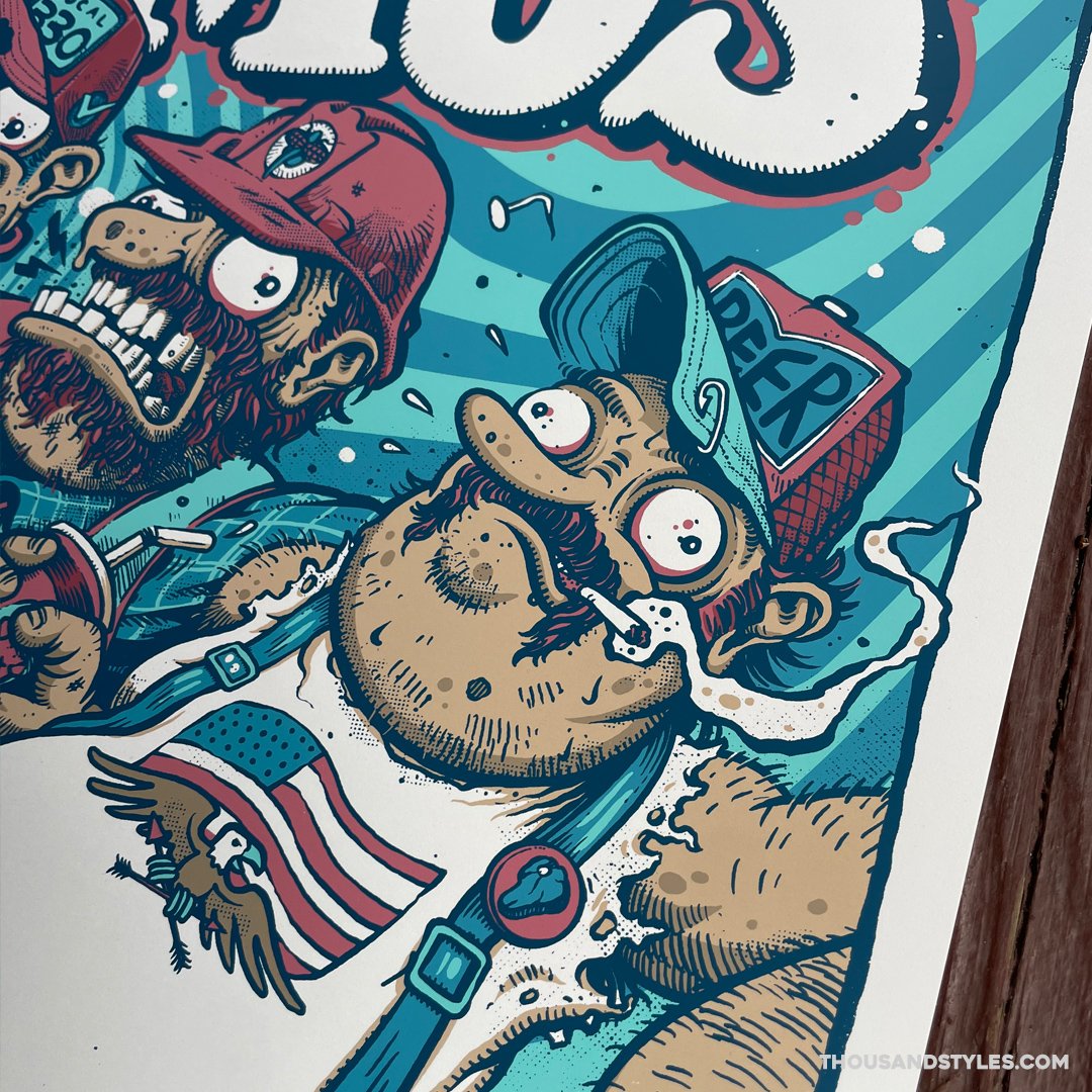 Official Primus Gig Poster - 8.5.24 show - Cuyahoga Falls, OH