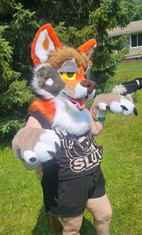 Image 2 of Red Wolf Fursuit Partial