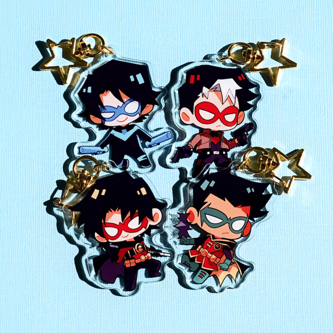 (PO) DC Robins Single Charms