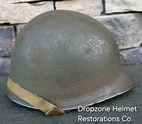 Image 5 of WWII 2nd Ranger Battalion, Captain. M-1 Type Helmet, Fixed bale version. 