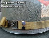 Image 13 of WWII 2nd Ranger Battalion, Captain. M-1 Type Helmet, Fixed bale version. 