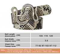 Image 2 of Snake Print Belt