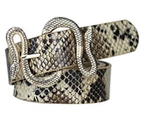 Image 1 of Snake Print Belt