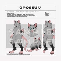 OPOSSUM LINEART TEMPLATE