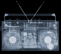 Image 1 of GHOST "X-RAY" BOOMBOX TEE  W/ CLASSIC BOOGIE PATCH ON BACK