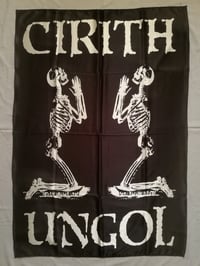 CIRITH UNGOL - Logo Flag (cloth poster Banner tapestry) Heavy metal NWOBHM