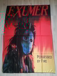EXUMER - Possessed by fire Flag (cloth poster Banner tapestry) German Thrash metal
