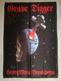 GRAVE DIGGER - Heavy metal breakdown Flag (cloth poster Banner tapestry) Heavy Power metal