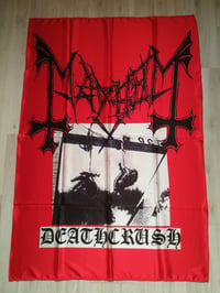 MAYHEM - Deathcrush Flag (cloth poster Banner tapestry) Norwegian Black metal Burzum