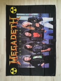 Image 1 of MEGADETH - Band photo rust in peace Flag (cloth poster Banner tapestry) Thrash metal