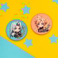 Image 2 of Sephrioth and Cloud Mini badge 