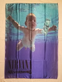 NIRVANA - Nevermind Flag (cloth poster Banner tapestry) Grunge Kurt Cobain