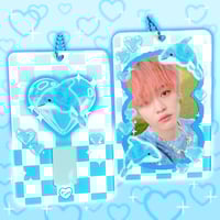 Dolphin Plush Plush Acrylic Photocard Holder