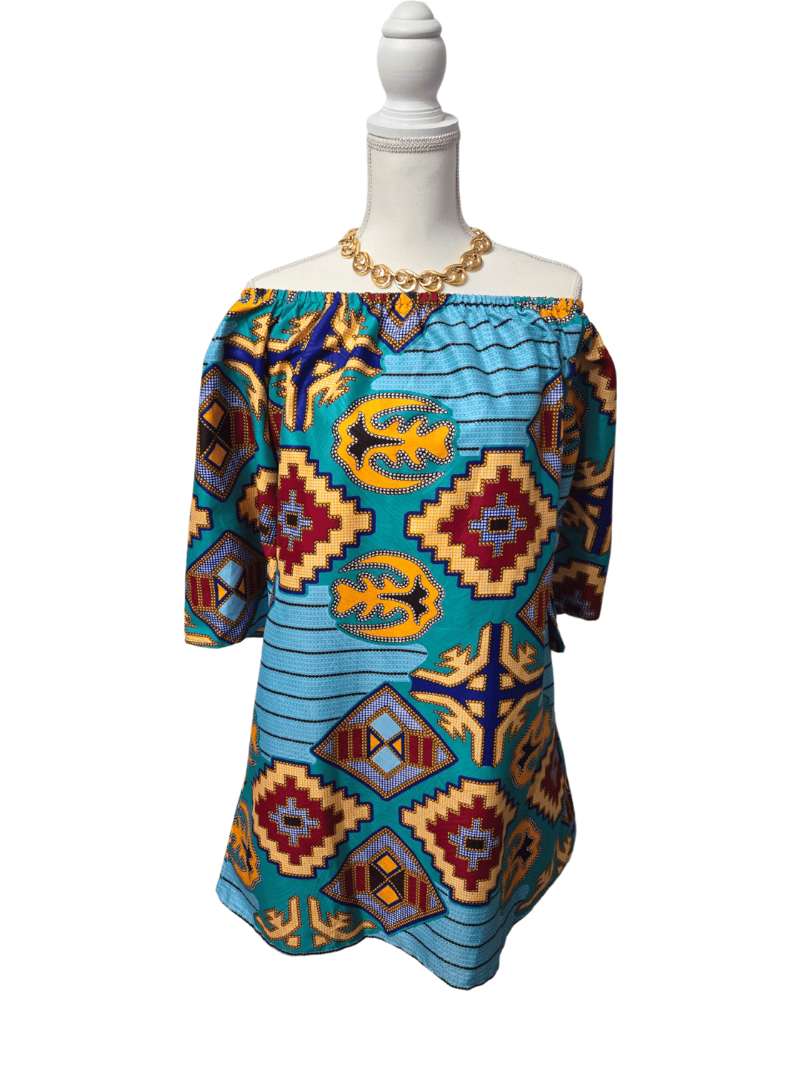 Image of African Print Dress 