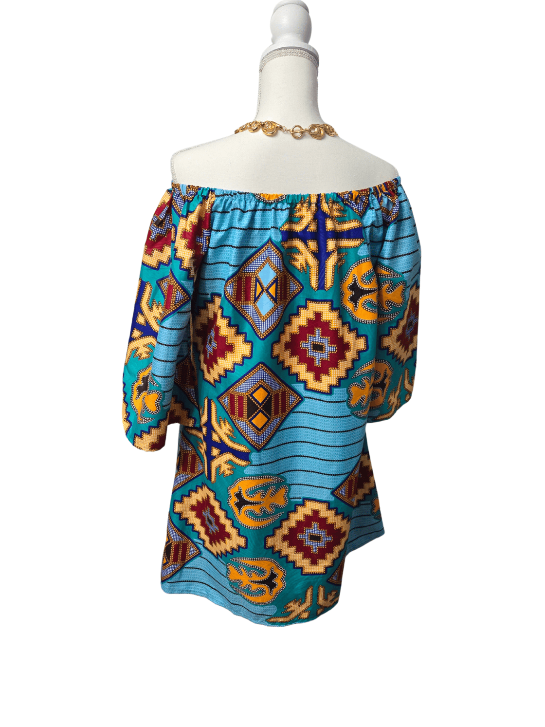 Image of African Print Dress 