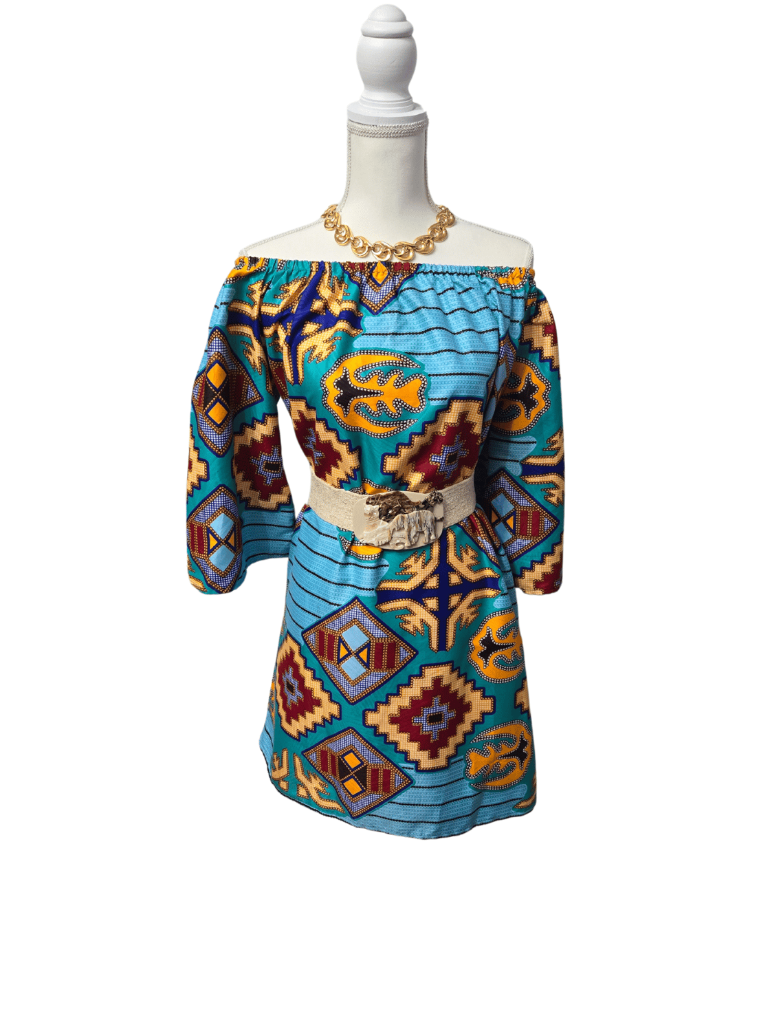 Image of African Print Dress 