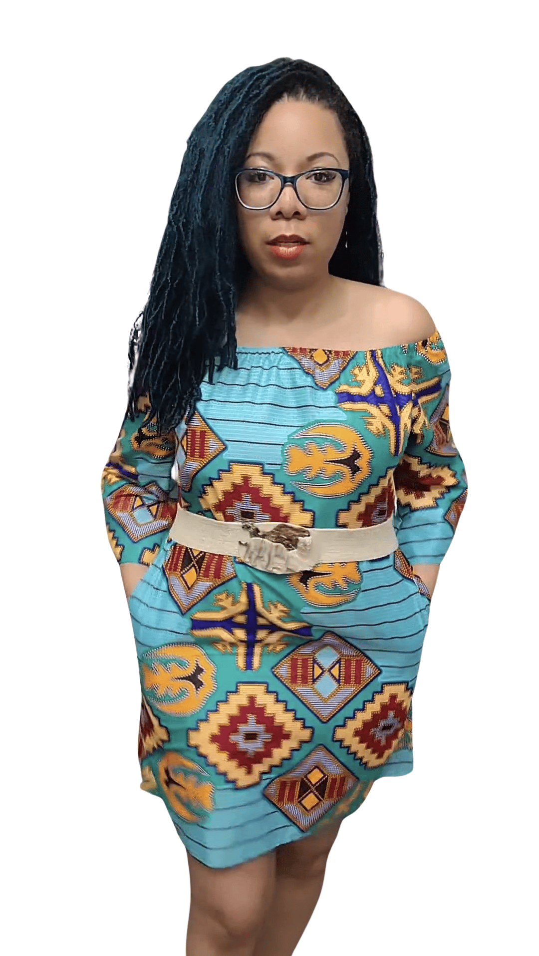 Image of African Print Dress 