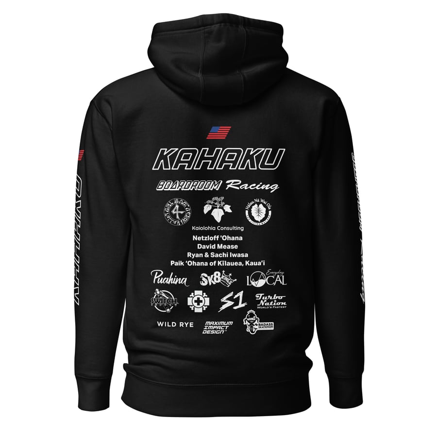 Image of Leiola Kahaku NorCal Slalom Skateboard Racing Team Hooded Sweat Shirt Updated