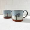 Julia Smith Ceramics - Tree and Lighthouse Mug