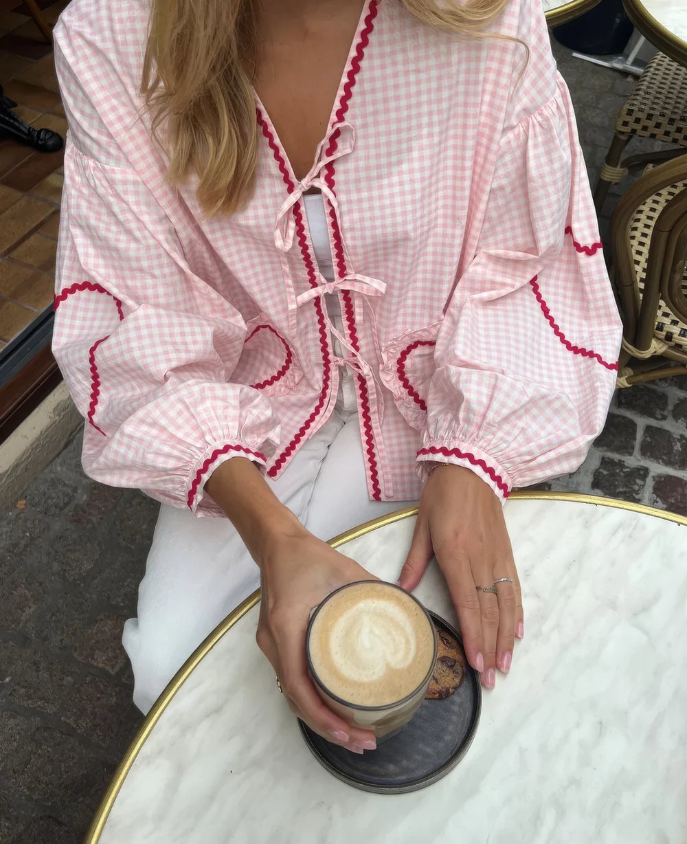 Image of Pink Sweetheart blouse ❤️