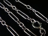 Image 2 of EDWARDIAN 9CT ORNATE CHAIN MARKED EVERY LINK 16 INCHES 10.3g