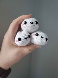 Mini Amigurumi Steam Bun Keychain